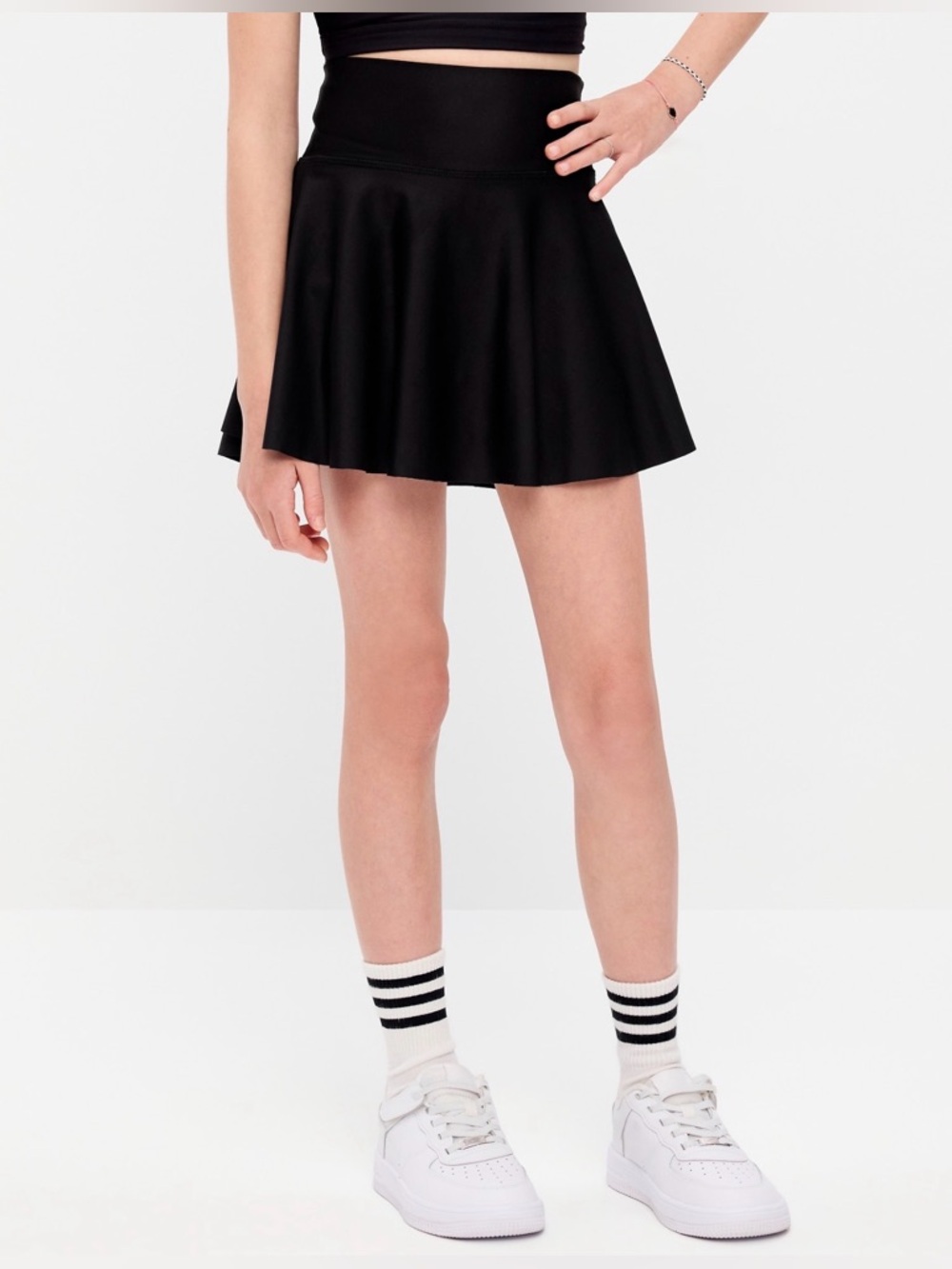 Old Navy High-Waisted PowerSoft Skort in Black Size: Large (10/12)